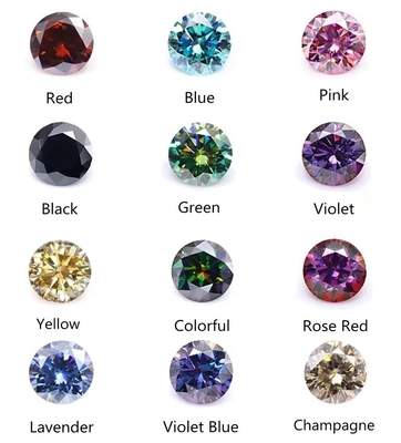 Produttori Pietra molle di moissanite all'ingrosso Diamante Test GRA diamante rotondo Pietra molle di moissanite per la fabbricazione di gioielli