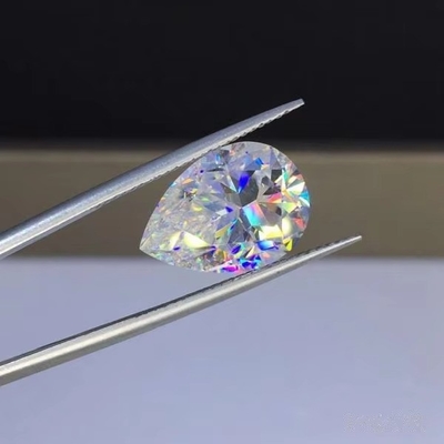 anello di moissanite a forma di pera Custom GRA VVS Mossanite Clarity Loose Moissanite Diamonds Moissanite gemme Stones