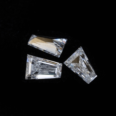 Moissanite solitaire ring Grosso Mossanite Gem Conical Baguette Cut Charles VVS Loose Moissanite Diamond gemma