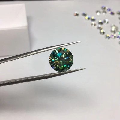 Laboratorio all'ingrosso creato bianco giallo rosso rosa nero blu diamante rotondo brillante taglio sciolto moissanite per gioielli