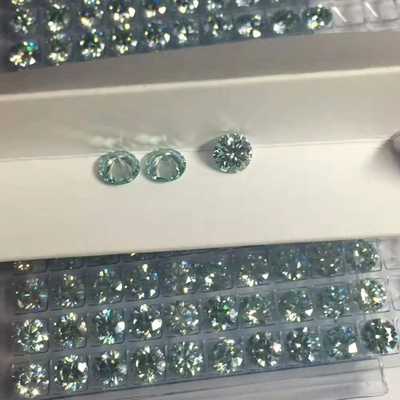 Laboratorio all'ingrosso creato bianco giallo rosso rosa nero blu diamante rotondo brillante taglio sciolto moissanite per gioielli