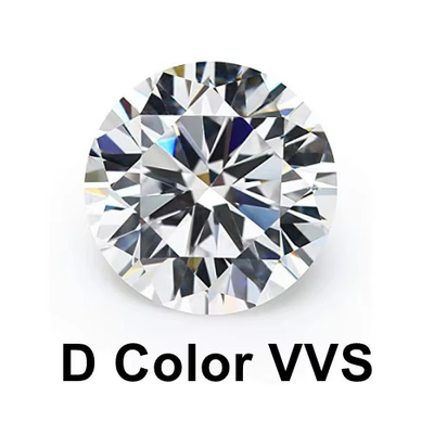 Pietra preziosa di forma ovale 2-10ct Bianca rotonda tagliata libera Moissanite per anelli di fidanzamento