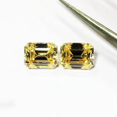 Bianco Giallo Moissanite Gem Radiante Taglio GRA VVS Loose Mosanite Diamante Per Anello d'oro