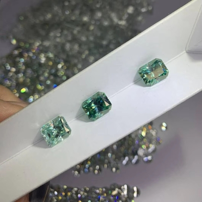 Bianco Giallo Moissanite Gem Radiante Taglio GRA VVS Loose Mosanite Diamante Per Anello d'oro