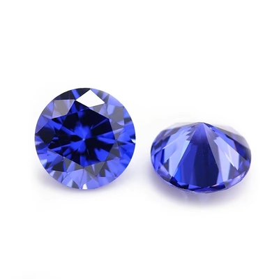Ingrosso 3A Colori CZ Pietre Round Cut 3.0mm-9.0mm Cubic Loose Moissanite Diamante Per Gioielli d'argento