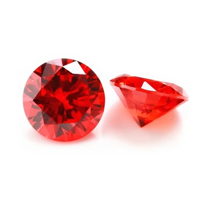Ingrosso 3A Colori CZ Pietre Round Cut 3.0mm-9.0mm Cubic Loose Moissanite Diamante Per Gioielli d'argento