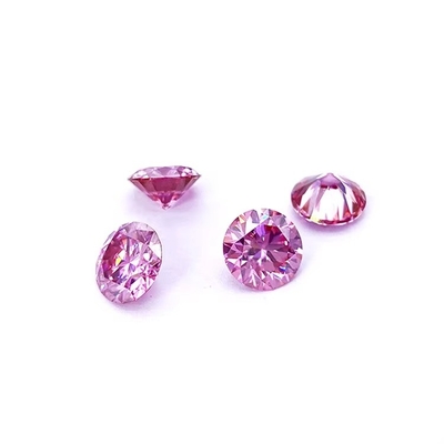 Certificato GRA Colore rosa da 3 mm a 12 mm Moissanite Diamante VVS1 Rotondo Brillante Taglio Libero Moissanite Pietre