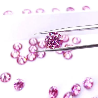 Certificato GRA Colore rosa da 3 mm a 12 mm Moissanite Diamante VVS1 Rotondo Brillante Taglio Libero Moissanite Pietre