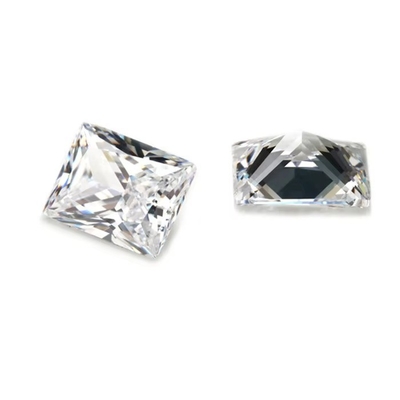 Fabbrica all'ingrosso Gemstone colore Moissanite rettangolo 3A 5A Libero Cubico Zirconia pietre 4ct Per Moissanite Anello