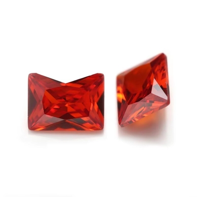 Fabbrica all'ingrosso Gemstone colore Moissanite rettangolo 3A 5A Libero Cubico Zirconia pietre 4ct Per Moissanite Anello