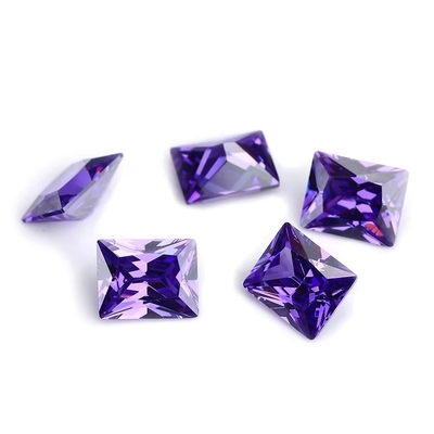 Fabbrica all'ingrosso Gemstone colore Moissanite rettangolo 3A 5A Libero Cubico Zirconia pietre 4ct Per Moissanite Anello