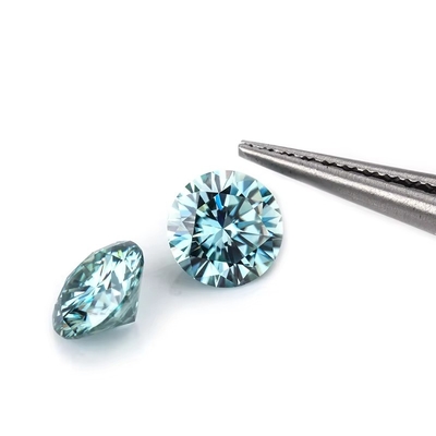 Al dettaglio GRA Moissanite Grigio Rosa Giallo Champagne Blu Verde Rotondo Moissanite a taglio libero diamante per la produzione di gioielli