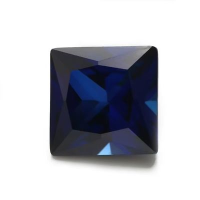 Gemme sintetiche 34# Zaffiro Quadrato 1.5x1.5mm-10x10mm Corindone Gemma libera per anelli vvs moissanite pendente personalizzato