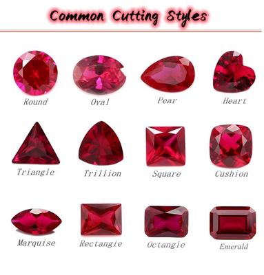 Gemme sintetiche 34# Zaffiro Quadrato 1.5x1.5mm-10x10mm Corindone Gemma libera per anelli vvs moissanite pendente personalizzato
