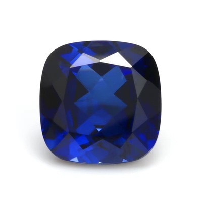 Unico Moissanite Sapphire Stone Cushion Cut 34# Blu Corindone Pietra preziosa libera per la realizzazione di gioielli