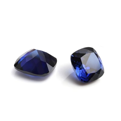 Unico Moissanite Sapphire Stone Cushion Cut 34# Blu Corindone Pietra preziosa libera per la realizzazione di gioielli