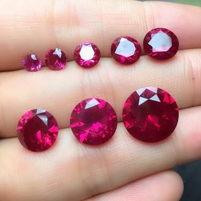 Rubino di stile vintage Moissanite corindone sintetico forma di pera 2x3 mm a 10x14 mm pietra preziosa libera per la produzione di gioielli