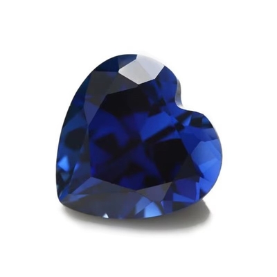 Gems Loose Gemstone Heart Cut 3x3mm To 10x10mm 33# 34# Blue Sapphire Pietre sintetiche