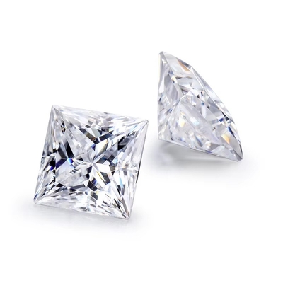 Princess Cut Loose GRA Moissanite Diamante D VVS1 Forma Quadrata Moissanite