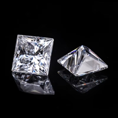 Princess Cut Loose GRA Moissanite Diamante D VVS1 Forma Quadrata Moissanite