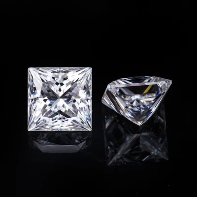 Princess Cut Loose GRA Moissanite Diamante D VVS1 Forma Quadrata Moissanite