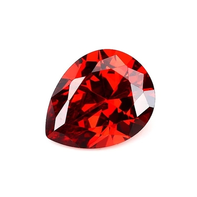 Anelli di fidanzamento in moissanite vintage Pietre preziose libere vari colori Forma di pera 6x4 mm Zirconia cubica sintetica