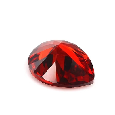 Anelli di fidanzamento in moissanite vintage Pietre preziose libere vari colori Forma di pera 6x4 mm Zirconia cubica sintetica