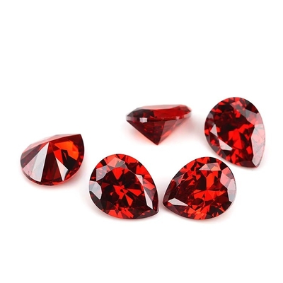 Anelli di fidanzamento in moissanite vintage Pietre preziose libere vari colori Forma di pera 6x4 mm Zirconia cubica sintetica