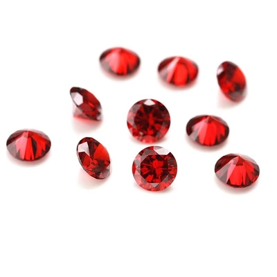 3A Color rosa di qualità ingrosso pietre preziose sciolte Forma rotonda 2mm 3mm Zirconia cubica sintetica Moissanite personalizzata per ciondolo