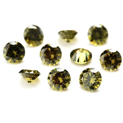 3A Color rosa di qualità ingrosso pietre preziose sciolte Forma rotonda 2mm 3mm Zirconia cubica sintetica Moissanite personalizzata per ciondolo