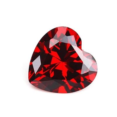 Colori CZ Moissanite Diamond Heart Cut 3x3mm 4x4mm Zirconia cubica sintetica