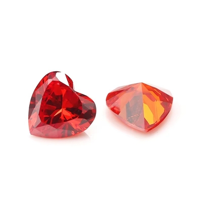 Colori CZ Moissanite Diamond Heart Cut 3x3mm 4x4mm Zirconia cubica sintetica