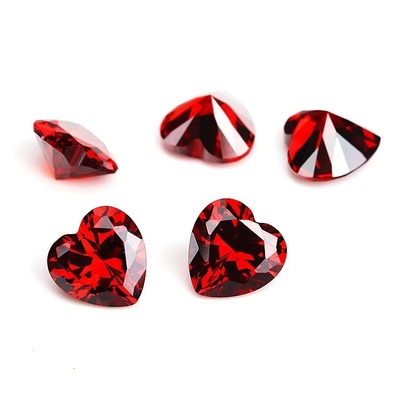 Colori CZ Moissanite Diamond Heart Cut 3x3mm 4x4mm Zirconia cubica sintetica
