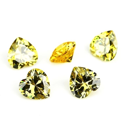 Colori CZ Moissanite Diamond Heart Cut 3x3mm 4x4mm Zirconia cubica sintetica