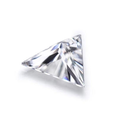 D Incolore Moissanite sintetica Triangolo Taglio VVS1 Moissanite sciolto Diamante 5 carati Anello