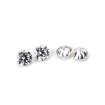 ingrosso libero piccolo Moissanite taglio rotondo 0,8mm- 3mm Bianco D moissanite diamante VVS1 per carato per gioielli Hip Hop