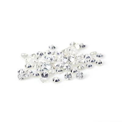ingrosso libero piccolo Moissanite taglio rotondo 0,8mm- 3mm Bianco D moissanite diamante VVS1 per carato per gioielli Hip Hop