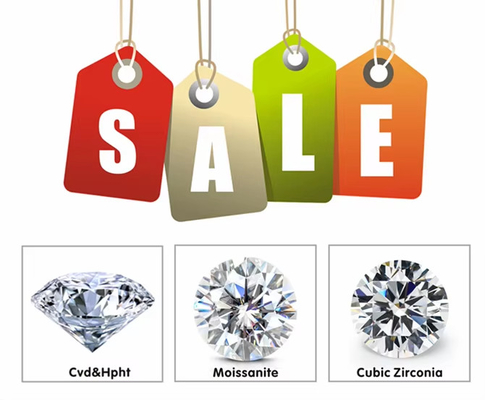 ingrosso libero piccolo Moissanite taglio rotondo 0,8mm- 3mm Bianco D moissanite diamante VVS1 per carato per gioielli Hip Hop