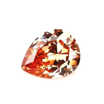 Colore Champagne Zircon Pietra preziosa sciolta Perla Forma 10x8mm Zirconia Sintetica Cubica Moissanite