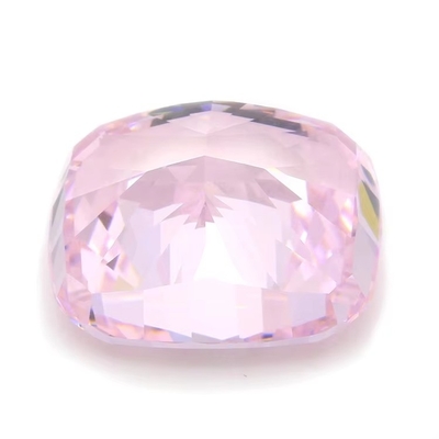 4k Ghiaccio Taglio Cz pietre colore rosa cuscino forma 7x6mm 10x8mm gemma sciolta zirconia cubica sintetica