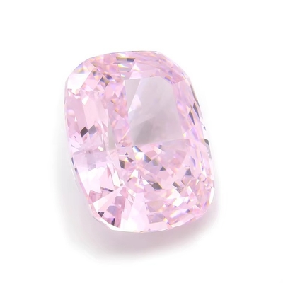 4k Ghiaccio Taglio Cz pietre colore rosa cuscino forma 7x6mm 10x8mm gemma sciolta zirconia cubica sintetica