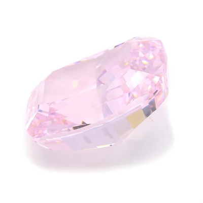 4k Ghiaccio Taglio Cz pietre colore rosa cuscino forma 7x6mm 10x8mm gemma sciolta zirconia cubica sintetica