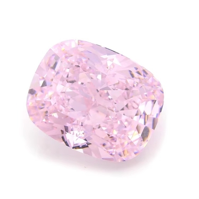 4k Ghiaccio Taglio Cz pietre colore rosa cuscino forma 7x6mm 10x8mm gemma sciolta zirconia cubica sintetica