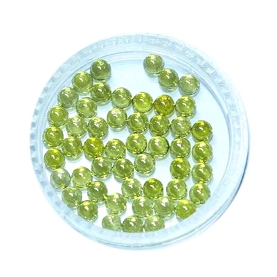 Granate a sfera rotonda Peridot Colori rosa CZ Perle di zirconia cubica sintetica per orecchini di diamanti
