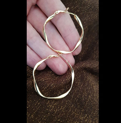 18k oro Sterling Silver Jewelry Earrings
