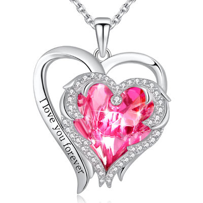 SGS Crystal Heart Pendant d'avanguardia della collana del pendente del cuore di amore 0.22oz di 0.9x1.18in