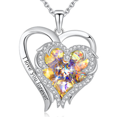 Il cuore del biglietto di S. Valentino 925 ha modellato lo SGS di 6.23g 1.18in Sterling Silver Heart Pendant Necklace