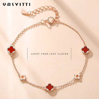 SGS regolabile del braccialetto di biossido di zirconio di 7.48in 0.09oz Sterling Silver Jewelry Bracelets Cubic