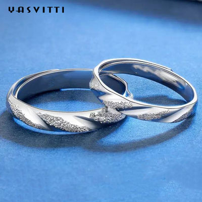 2.11g SGS dell'anello di Sterling Silver Rings Silver Engraved del solido di festival 19mm