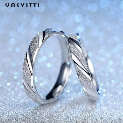 2.11g SGS dell'anello di Sterling Silver Rings Silver Engraved del solido di festival 19mm